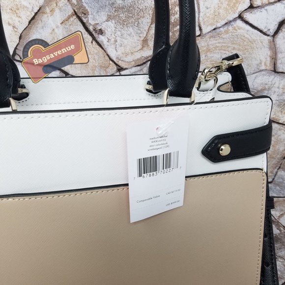 ✨purse staci medium satchel shoulder bag beige leather medium Wallet Kate Spade - Picture 11 of 15